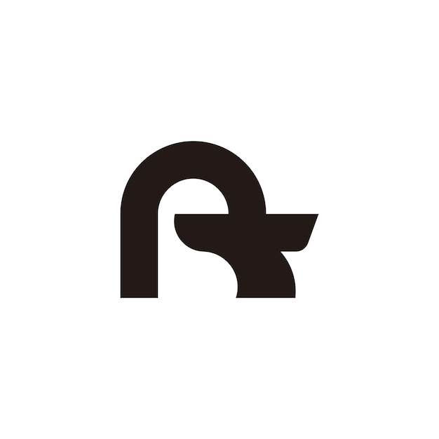 Logotipo de la letra R La letra inicial R combinada con la cabeza de un ciervo
