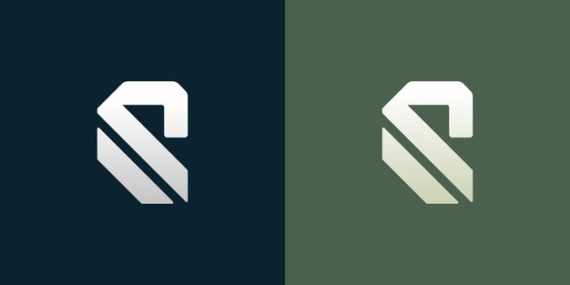 Logotipo de la letra R monograma con concepto moderno en negrita para la inicial o la empresa