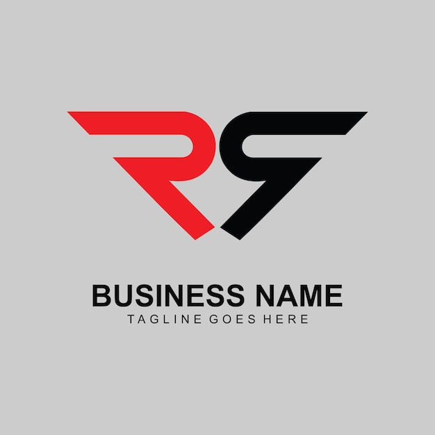Logotipo de la letra r vectorial con concepto de corona