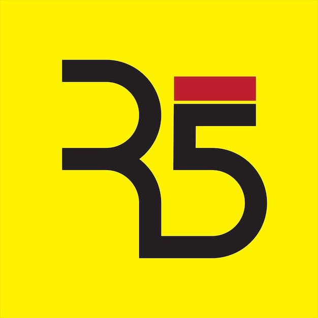 Logotipo de la letra R5 para identidad empresarial