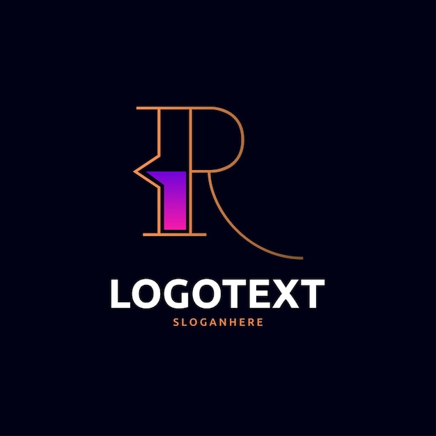 Vector logotipo de la letra r