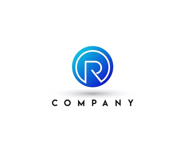 El logotipo de la letra R