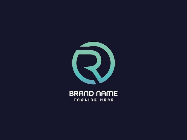 El logotipo de la letra r