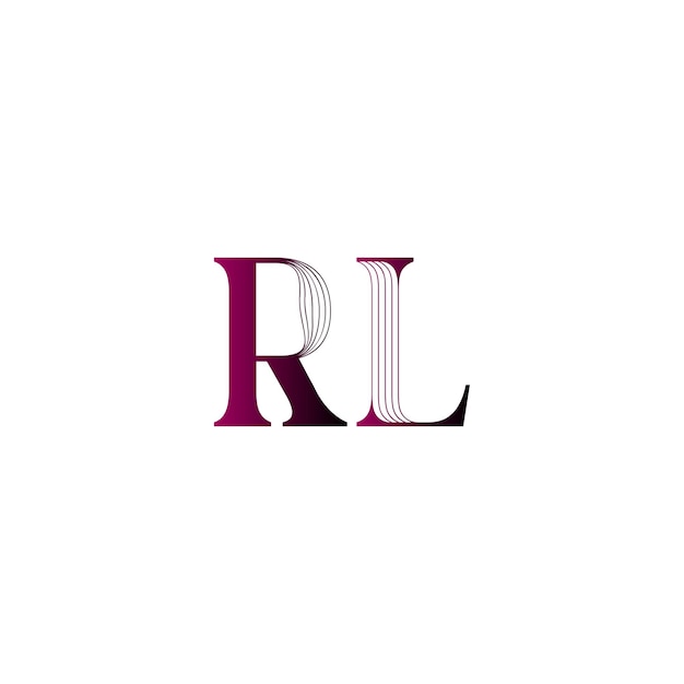 el logotipo de la letra rl