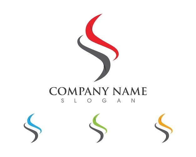 Logotipo de letra S corporativa de negocios