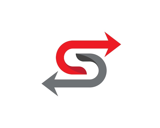 Logotipo de letra S corporativa de negocios