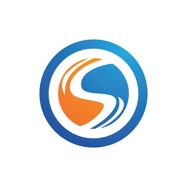 Logotipo de letra S corporativa de negocios