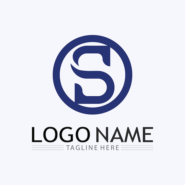 Logotipo de letra S corporativa de negocios
