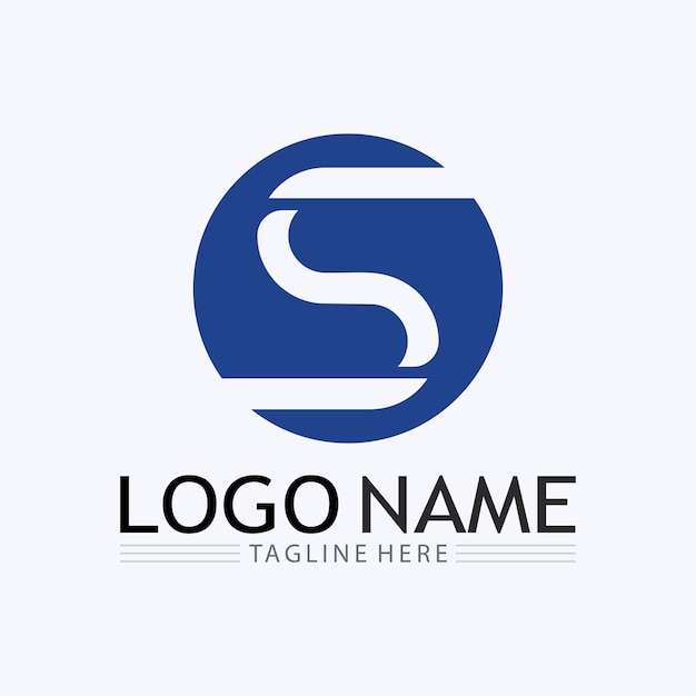 Logotipo de letra S corporativa de negocios