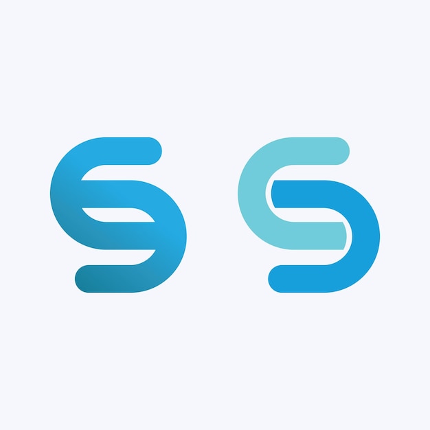 Logotipo de letra S corporativa de negocios