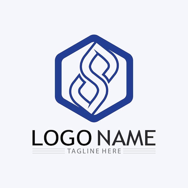 Logotipo de letra S corporativa de negocios