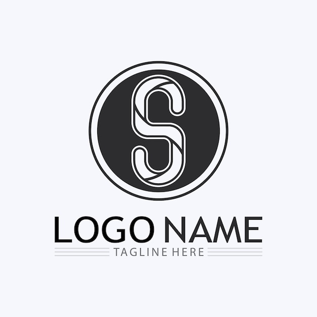 Logotipo de letra S corporativa de negocios