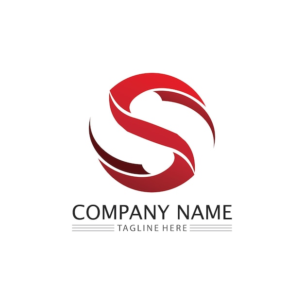 Logotipo de letra S corporativa de negocios