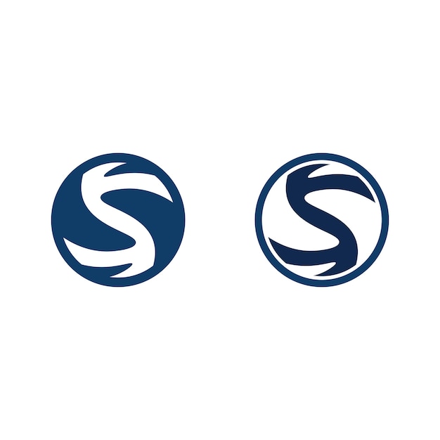 Logotipo de letra S corporativa de negocios