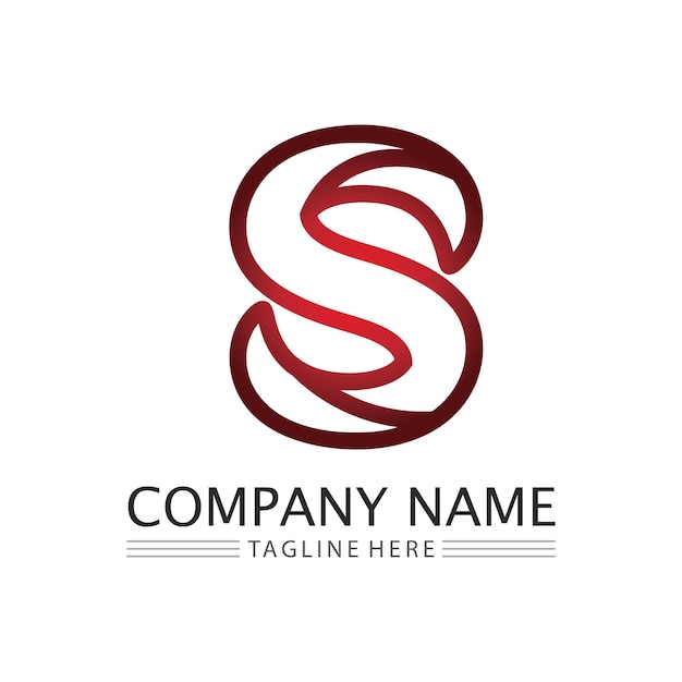 Logotipo de letra S corporativa de negocios
