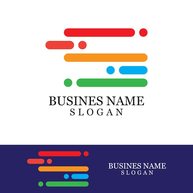Logotipo de letra S corporativa de negocios