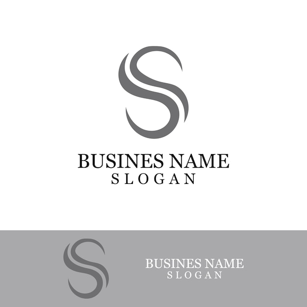 Logotipo de letra S corporativa de negocios