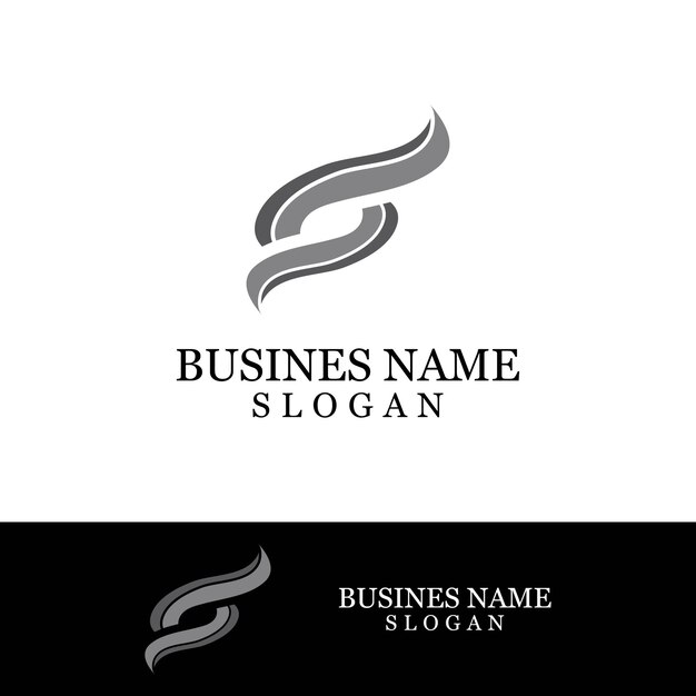 Logotipo de letra S corporativa de negocios