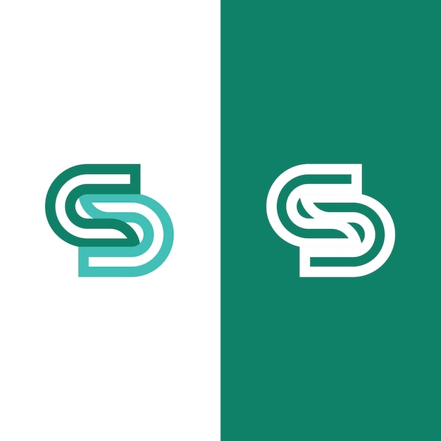 Logotipo de letra S corporativa de negocios