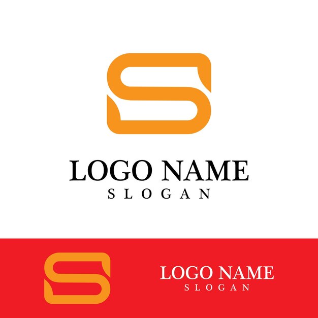 Logotipo de letra S corporativa de negocios