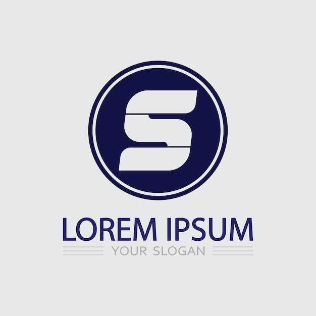 Logotipo de letra S corporativa de negocios