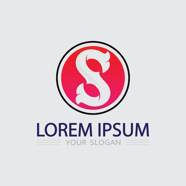 Logotipo de letra S corporativa de negocios