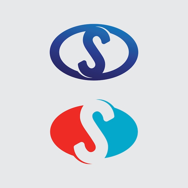 Logotipo de letra S corporativa de negocios