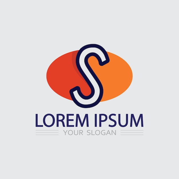 Logotipo de letra S corporativa de negocios