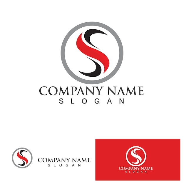 Logotipo de letra S corporativa de negocios