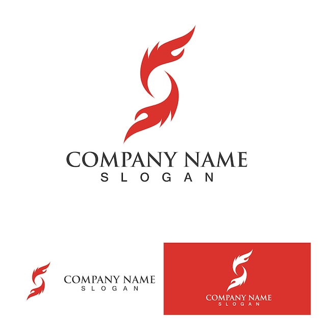 Logotipo de letra s corporativa de negocios