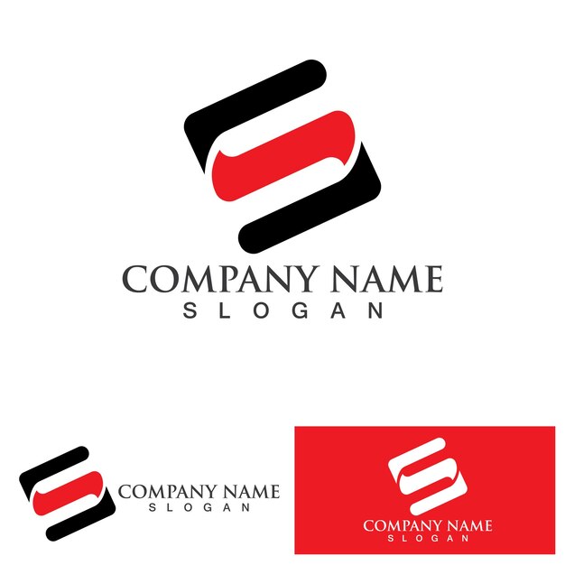 Logotipo de letra S corporativa de negocios
