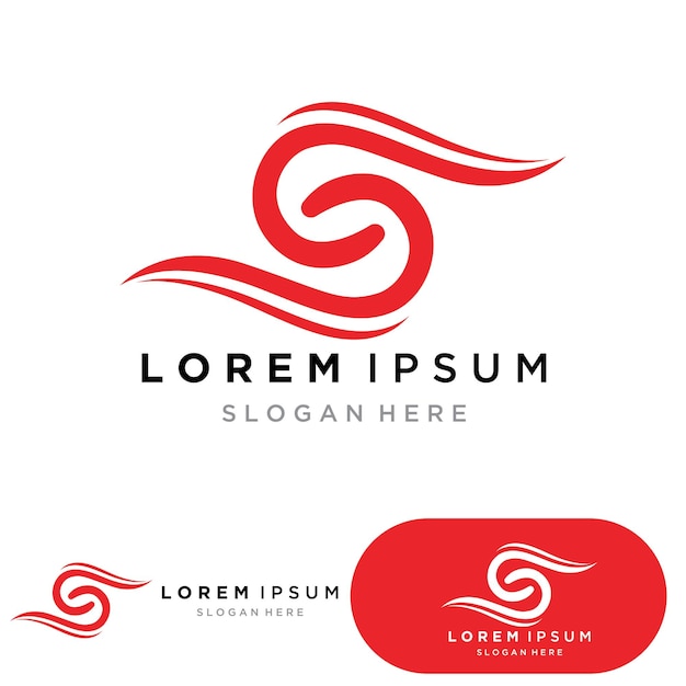 Logotipo de letra S corporativa de negocios