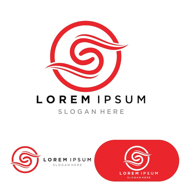 Logotipo de letra S corporativa de negocios