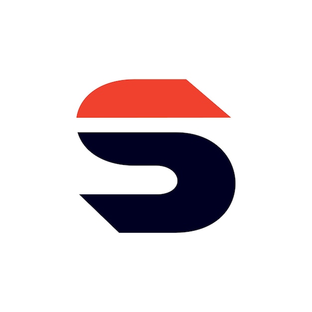 Logotipo de la letra S con diseño de idea simple