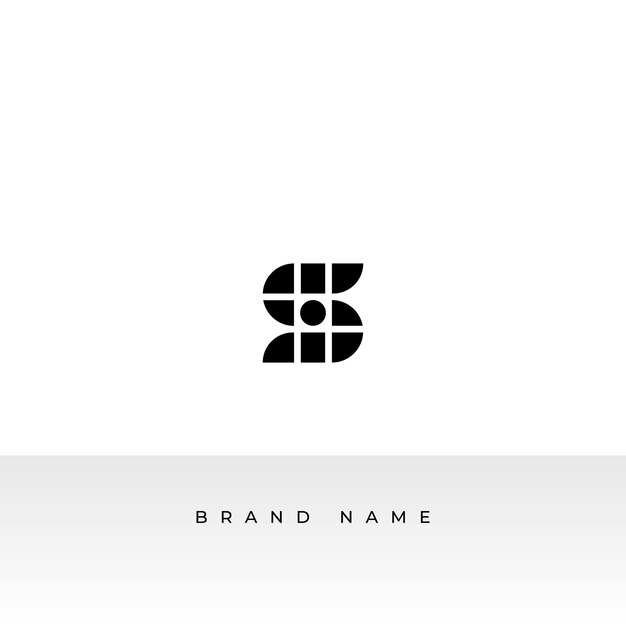 Logotipo de la letra S diseño único con un fondo blanco logotipo S