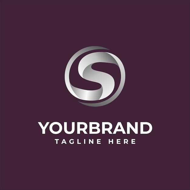 Logotipo de la letra S Diseño vectorial del logotipo del alfabeto con ilustración vectorial