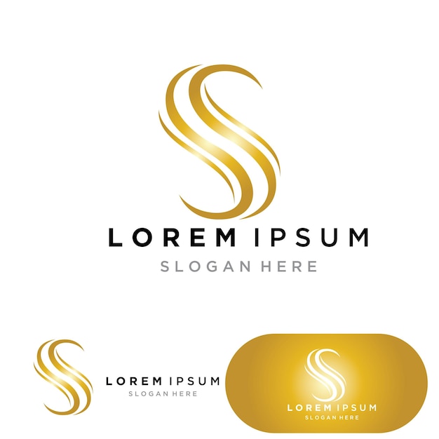 Logotipo de la letra S Empresa corporativa