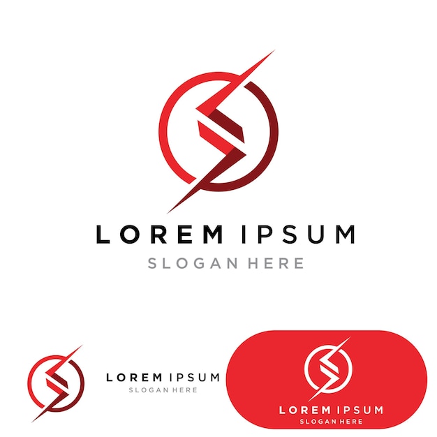 Logotipo de la letra S Empresa corporativa