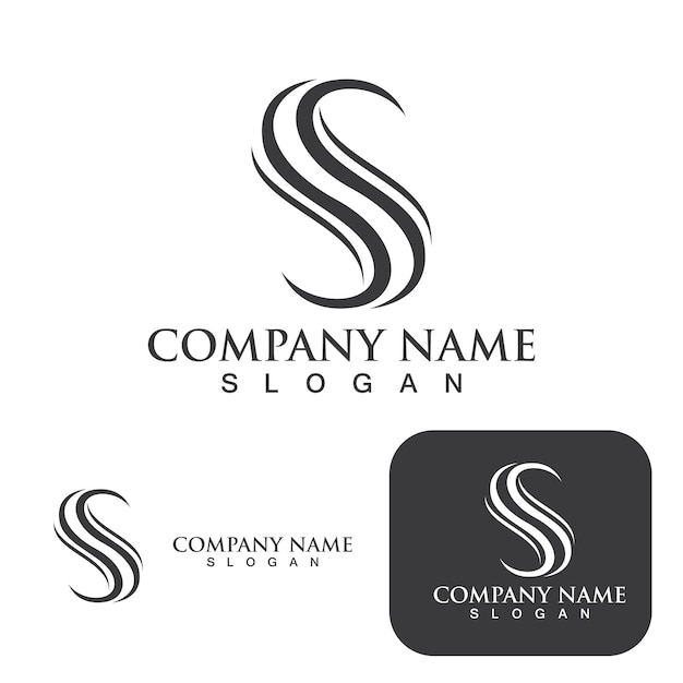 Logotipo de la letra s empresa corporativa