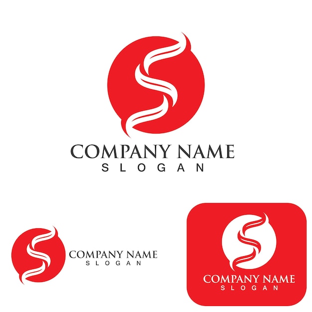 Logotipo de la letra S Empresa corporativa