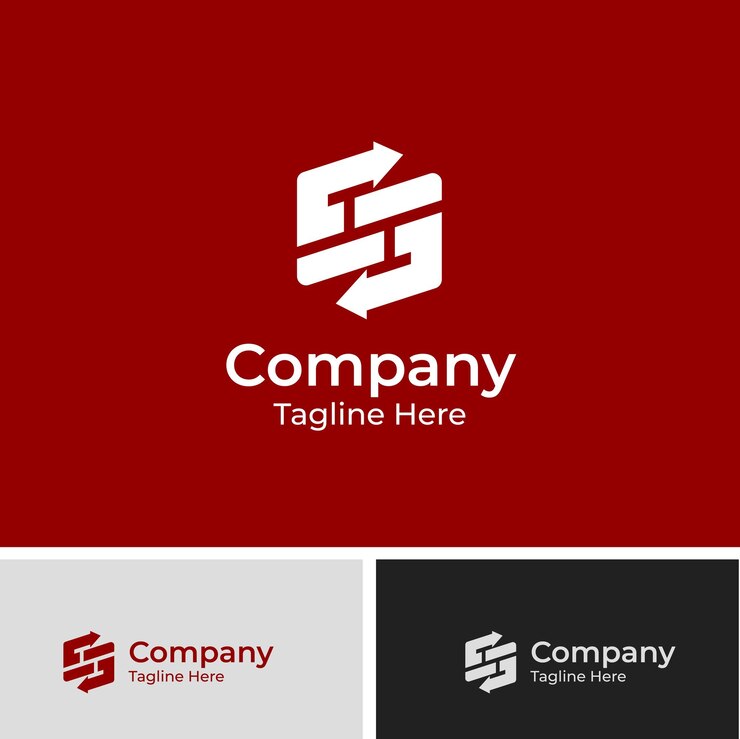 Logotipo de la letra S flecha