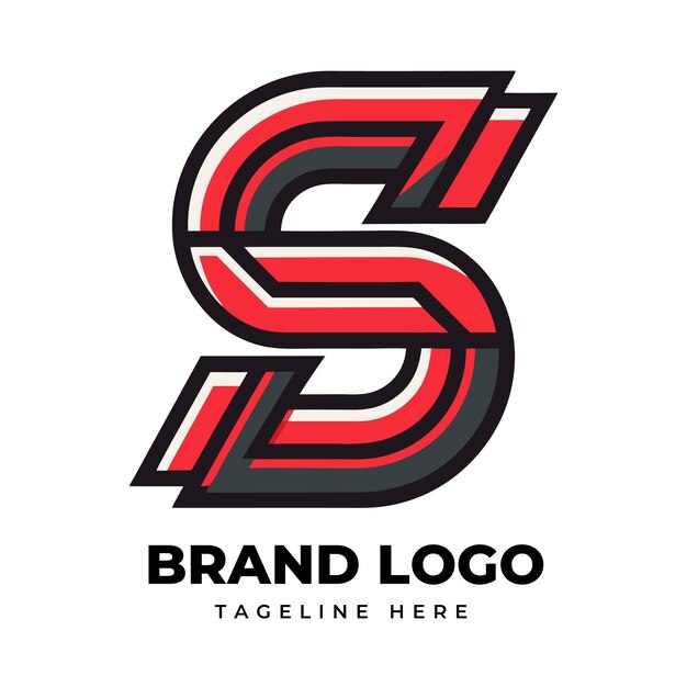Logotipo de la letra S gradiente para la marca empresarial