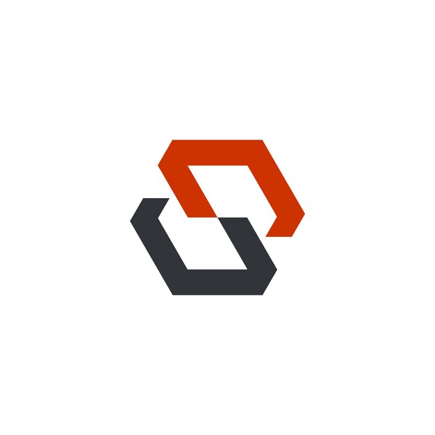 Logotipo de la letra S con una idea de diseño creativo moderno