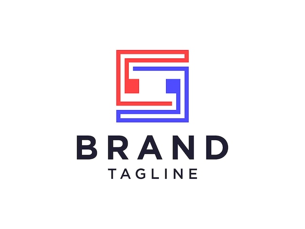 Logotipo de la letra S inicial de las flechas geométricas de Origami. Utilizable para Negocios, Bienes Raíces, Arquitectura.