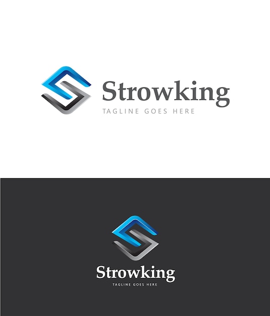 Vector logotipo de la letra s strowking