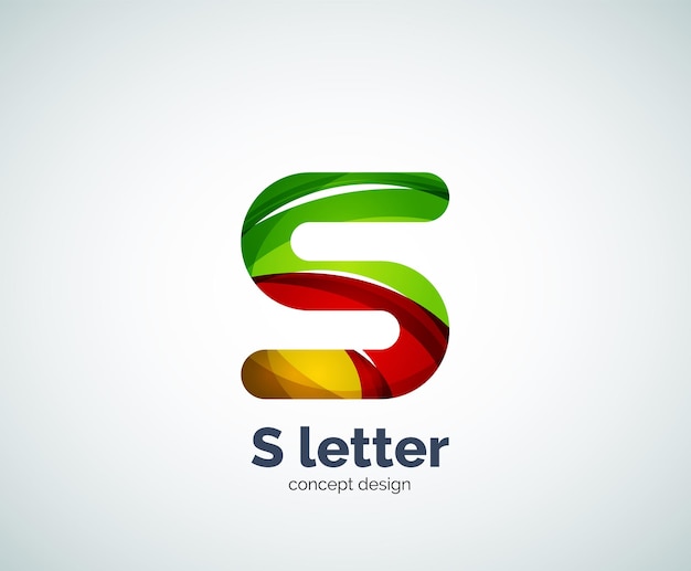 Vector logotipo de la letra s