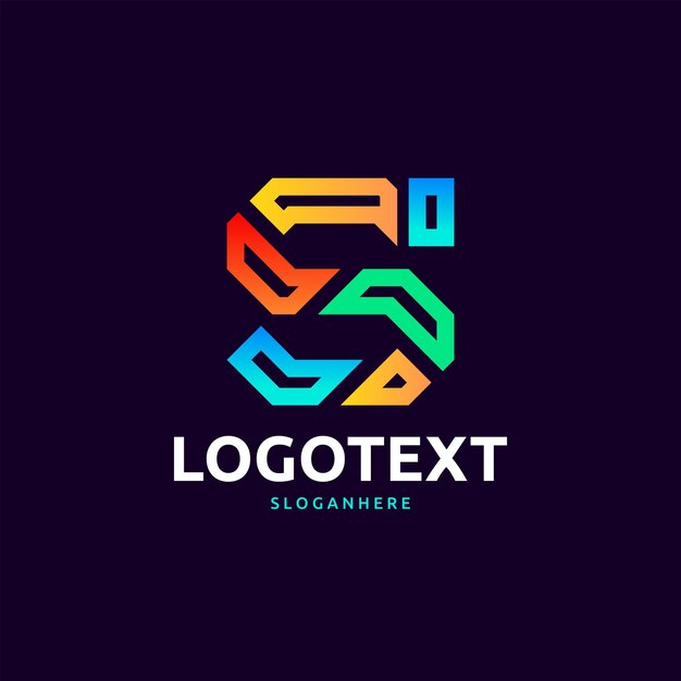 Vector logotipo de la letra s