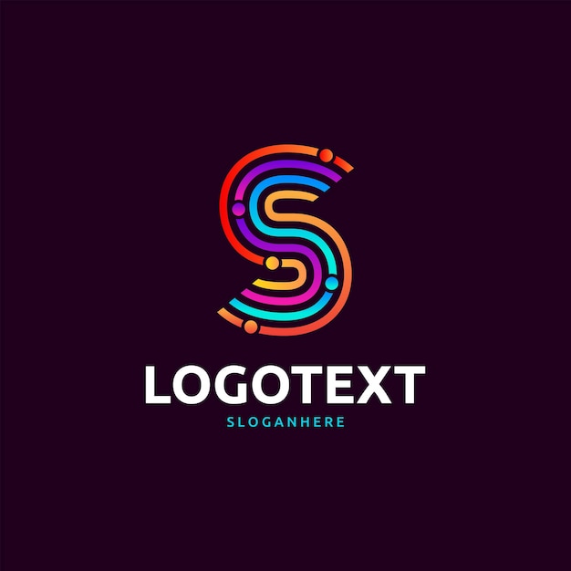 El logotipo de la letra S