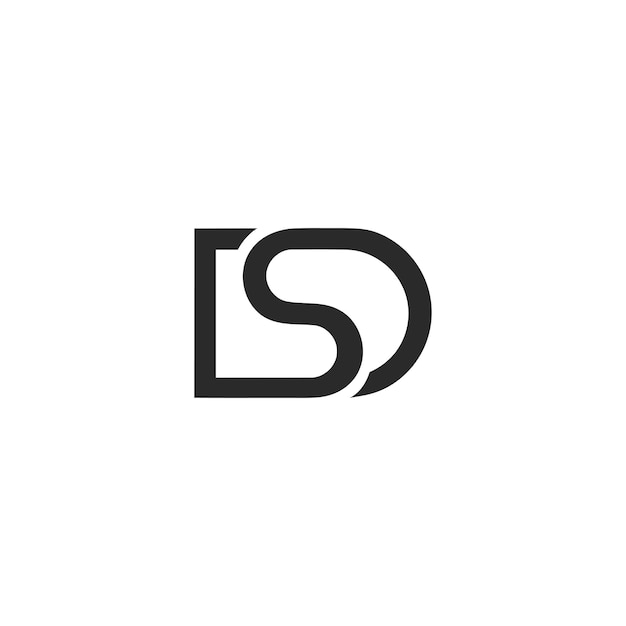 Vector logotipo de la letra sd