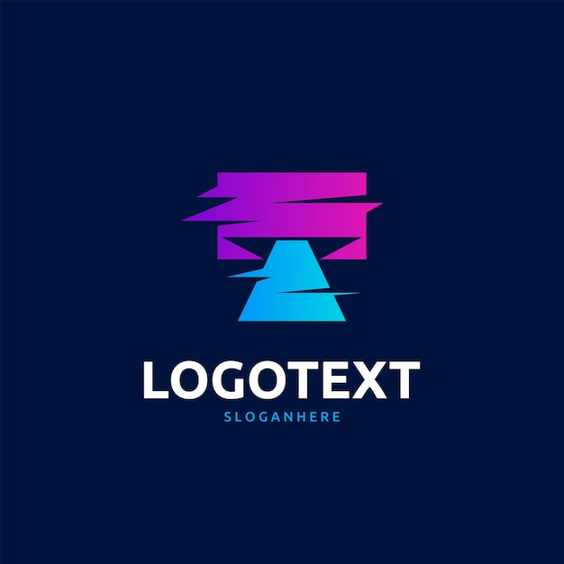 Vector logotipo de la letra t